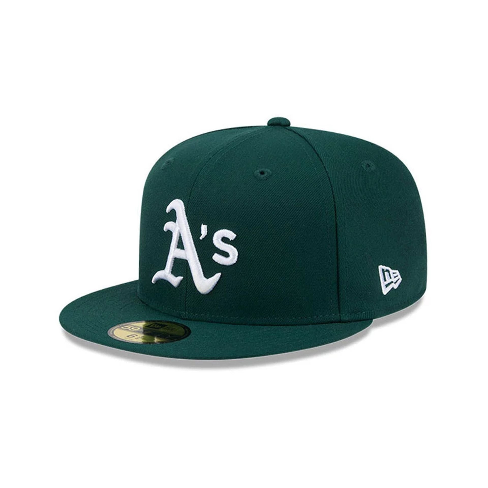 Casquette New Era 59FIFTY Fitted Athletics MLB Hidden Hit Vert foncé