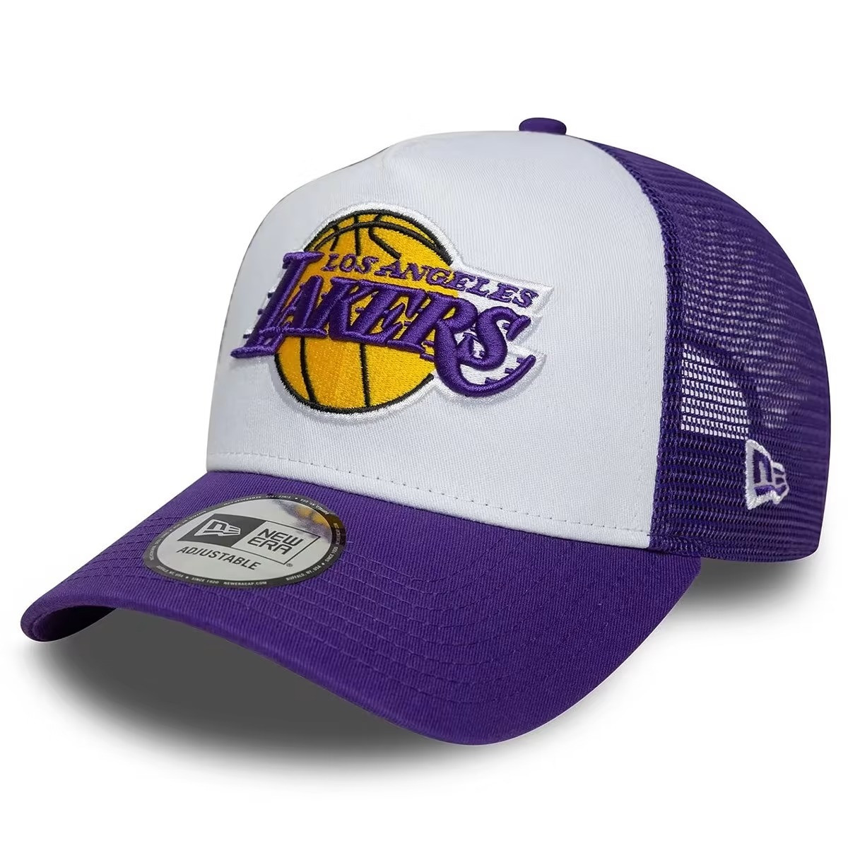 Casquette New Era 9FORTY A-Frame Trucker Los Angeles Lakers - Purple