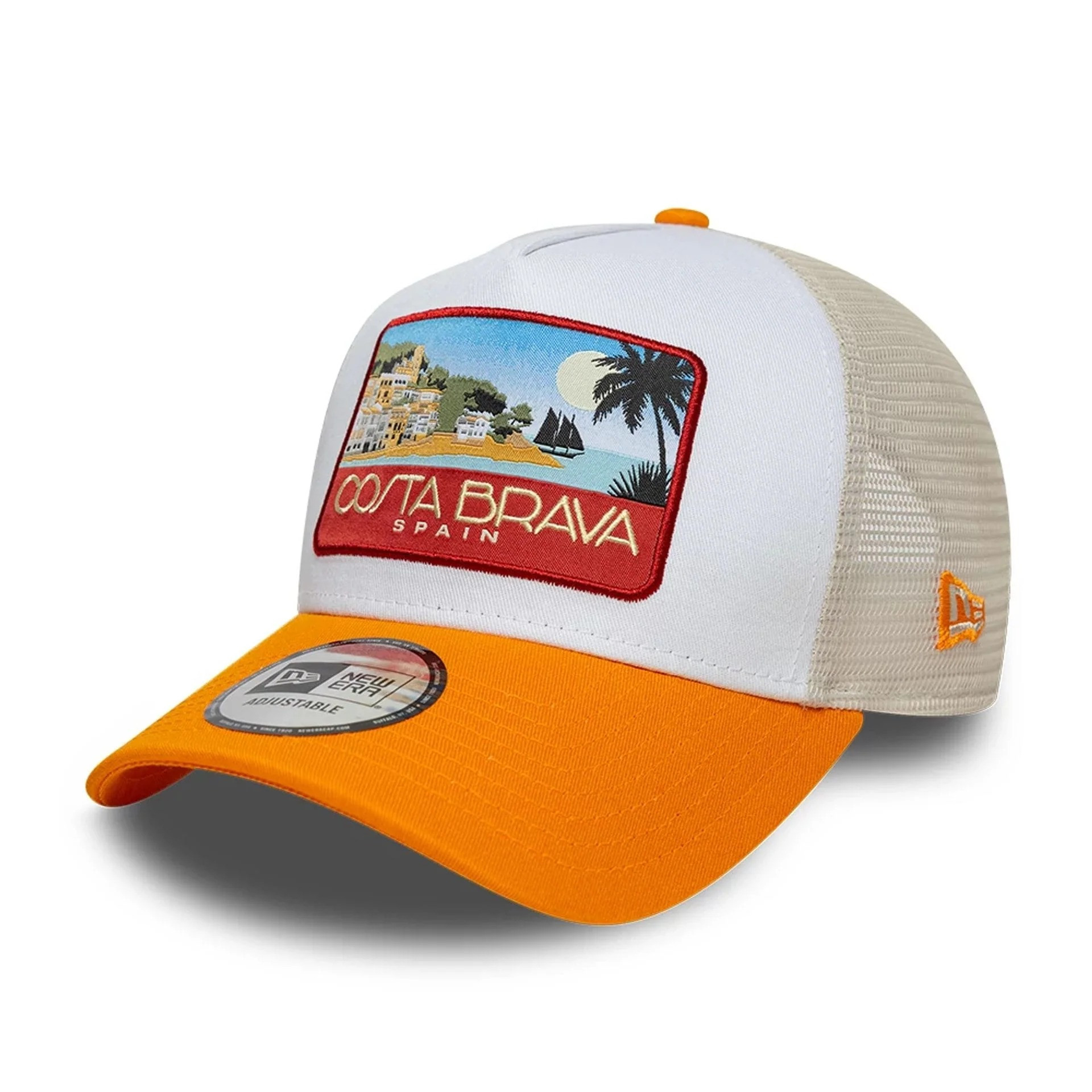 Casquette New Era 9FORTY A-Frame Trucker Location Orange