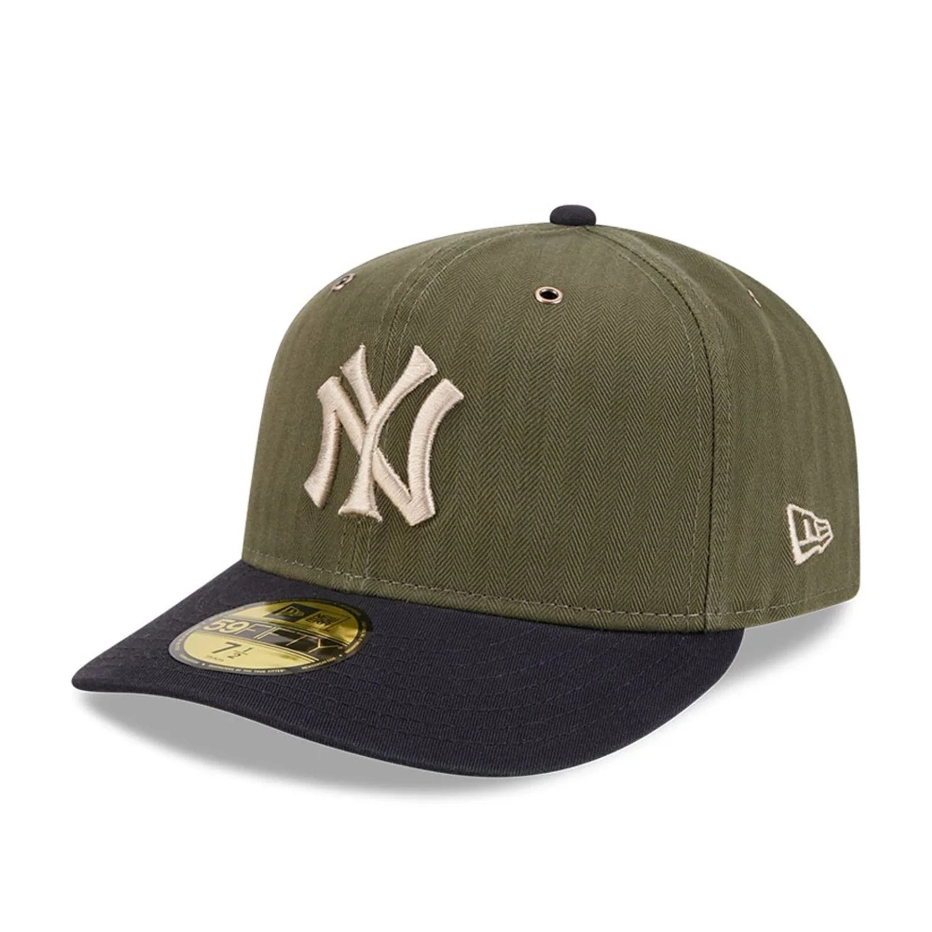 Casquette New Era 59FIFTY Fitted New York Yankees MLB Three Looms American Herringbone Vert