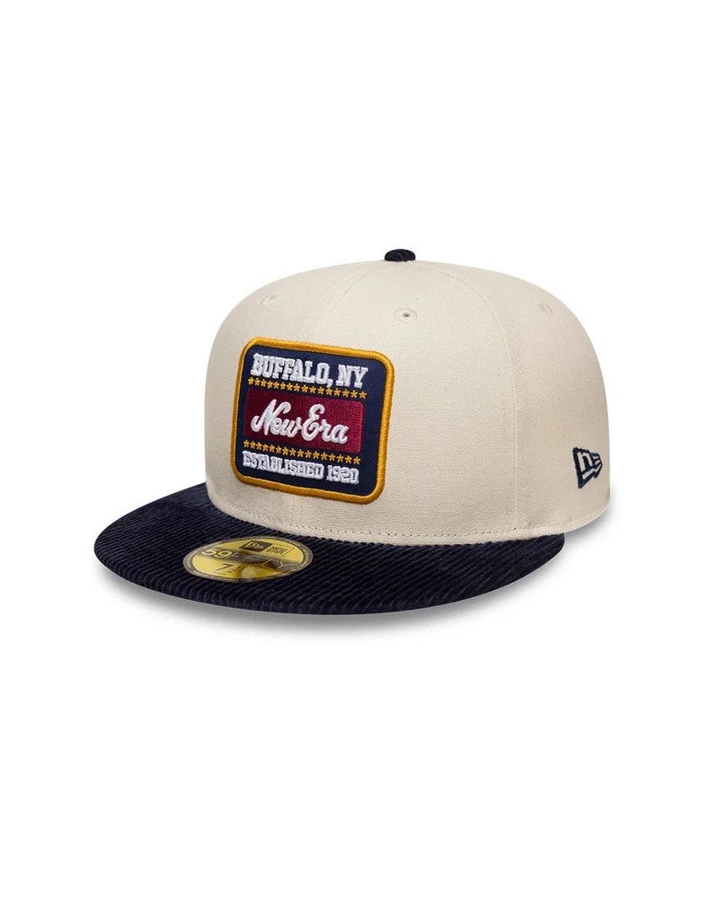 Casquette New Era 59FIFTY Patch Cord Crème & Noir
