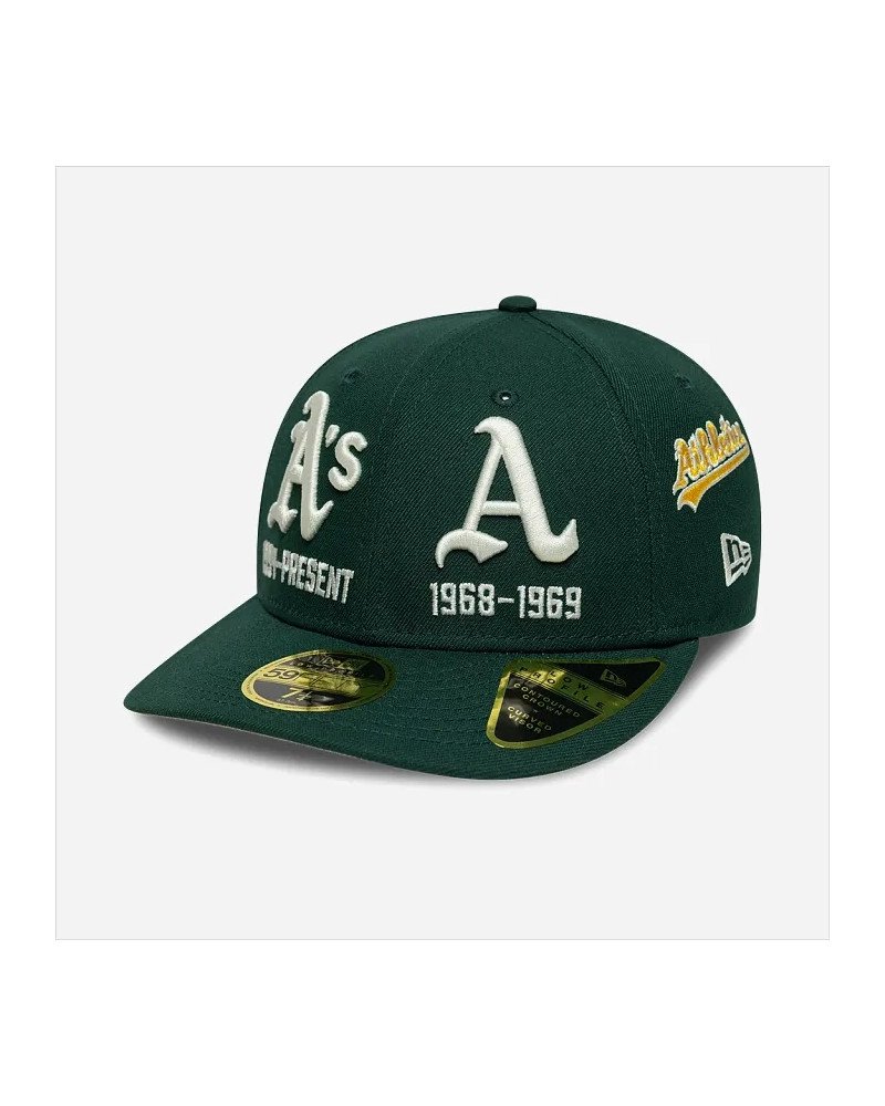 Casquette New Era 59FIFTY Low Profile Athletics MLB Historic Vert Foncé