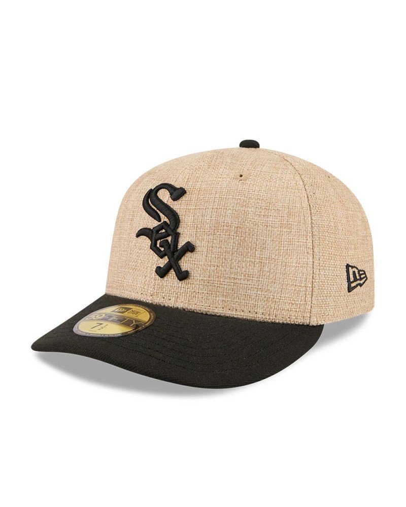Casquette New Era 59FIFTY Fitted Chicago White Sox Twine – Beige / Noir