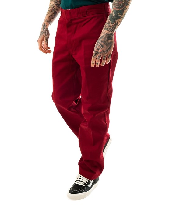 Pantalon Dickies Work Rouge 874 Coupe Originale