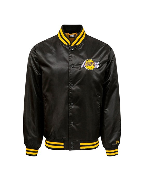 Bomber New Era Noir LA Lakers Wordmark