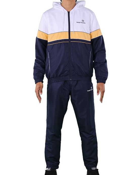 Ensemble De Survetement Sergio Tacchini Binario Bleu Marine et Jaune