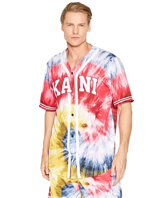 Chemise de Baseball Karl Kani Serif Tie Dye