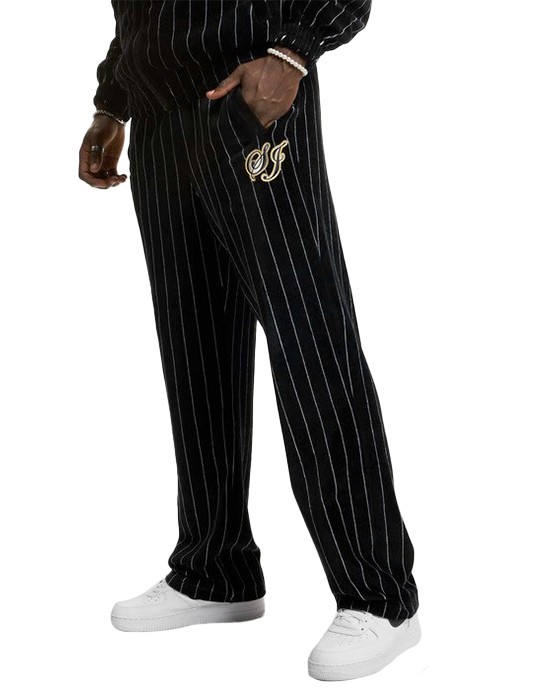 Jogging Sean John Vintage peau de peche Pinstripe noir
