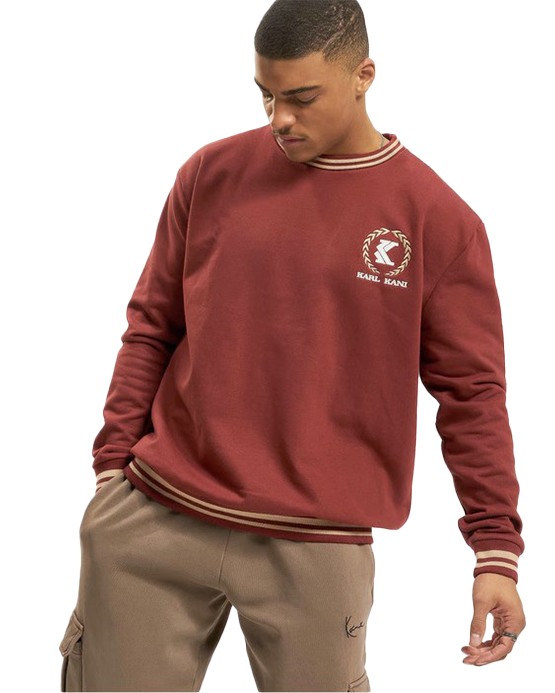 Sweat & Pull Karl Kani Retro Emblem College rouge