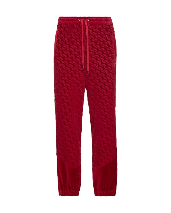 Pantalon de survêtement velour monogram devorée