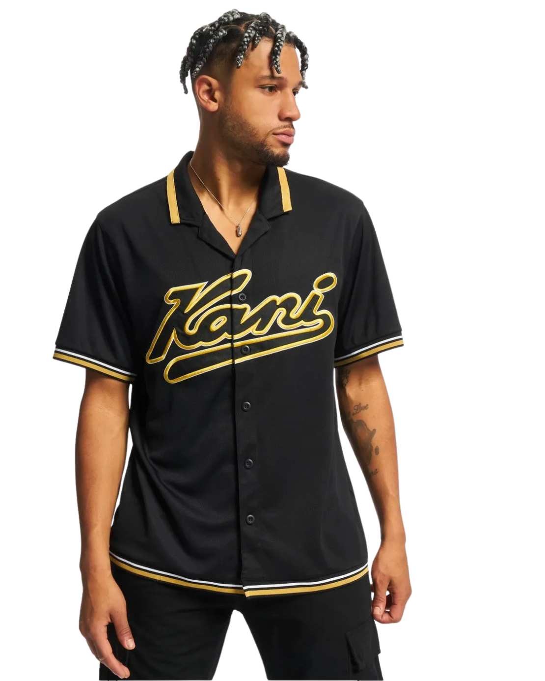 Chemise Varsity Baseball noir