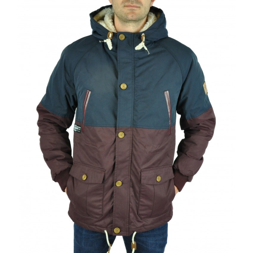 Manteau Tiraine Two Angle Bordeaux