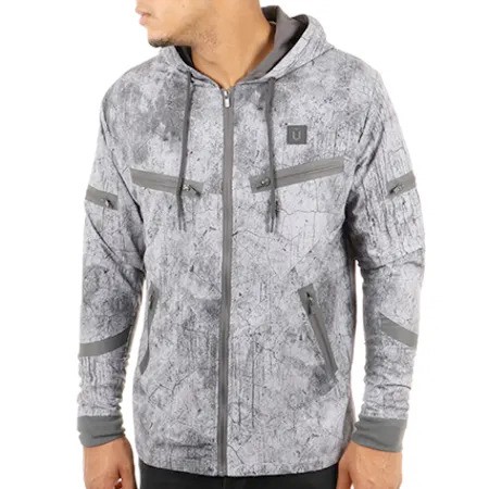 Veste Zippée Capuche Unkut Coal Gris
