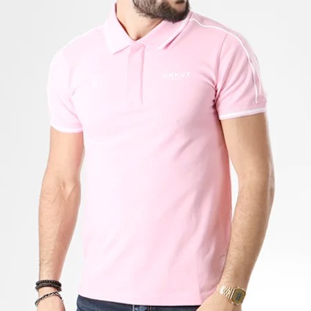 Polo Unkut Link Rose Blanc