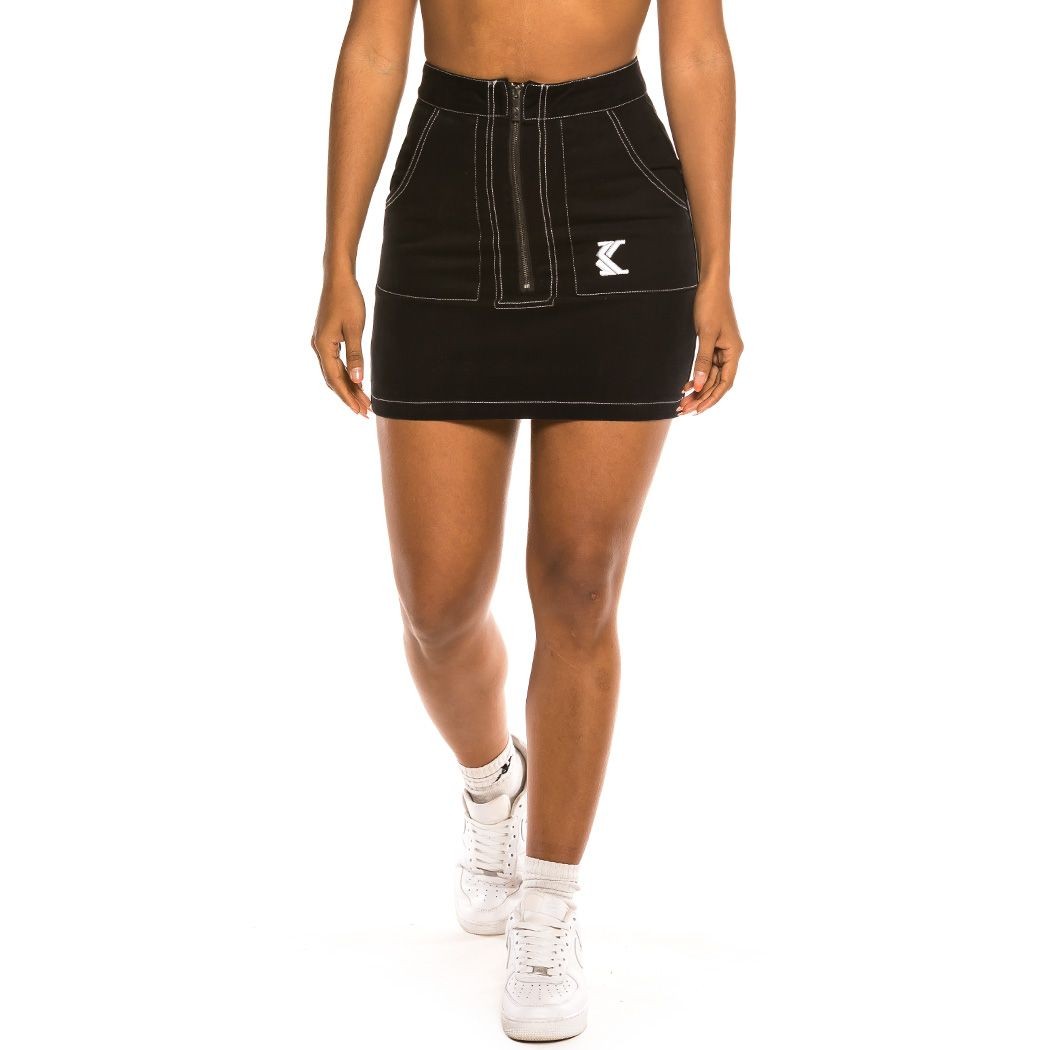 Mini jupe Karl Kani Denim Skirt Noir