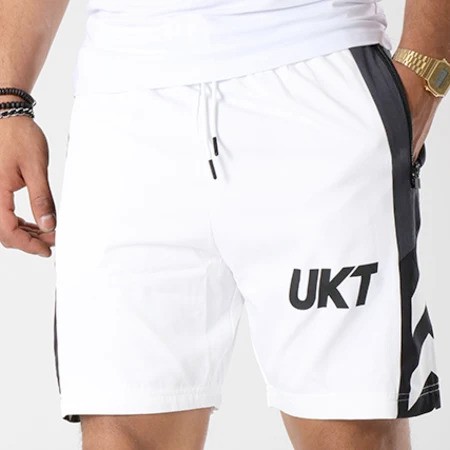 Short Unkut Jail Blanc Noir