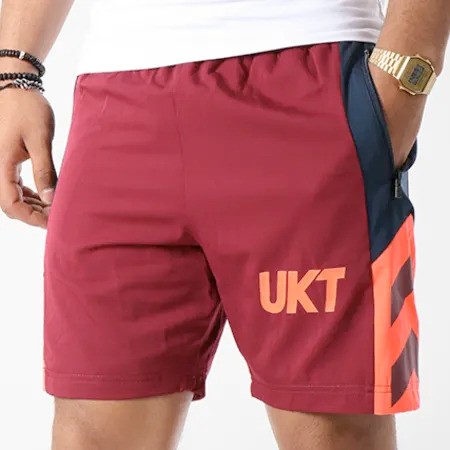 Short Unkut Jail Bordeaux Rose Fluo