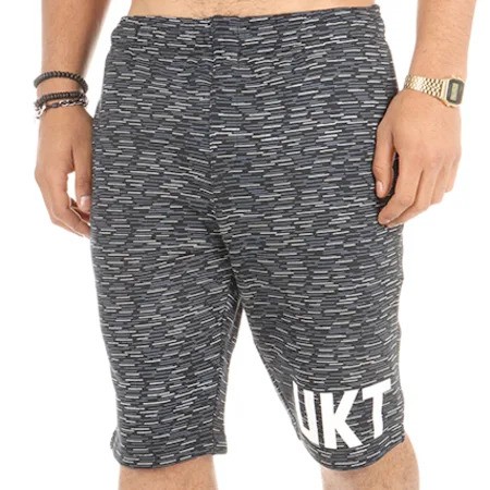 Short Unkut Rain Noir Chiné