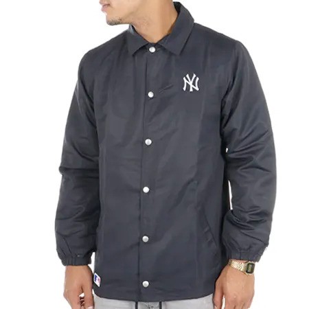 Veste New era Coupe Vent Team Apparel Coaches MLB New York Yankees Bleu Marine