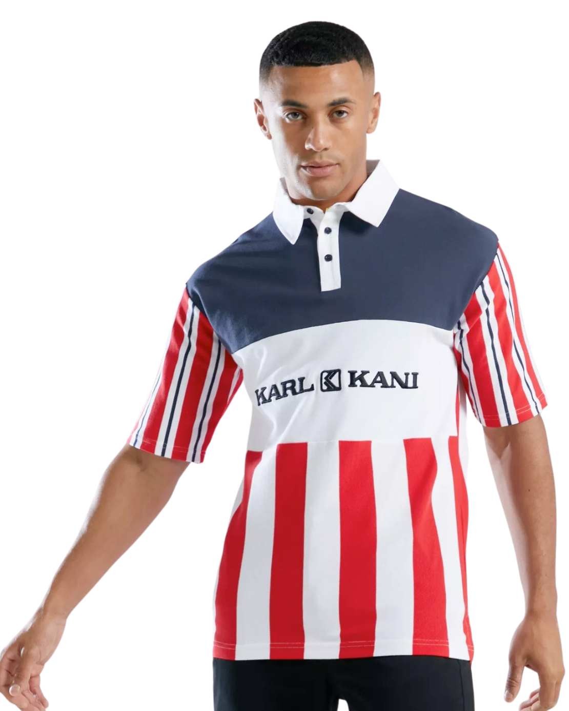 Polo Karl Kani Retro Colour Block Striped